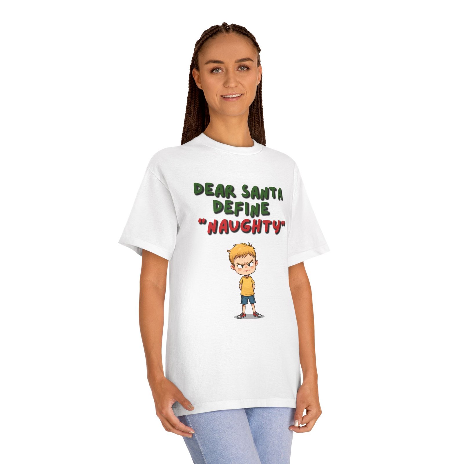 Dear Santa Define "Naughty" Tee — Funny Kids' Christmas T-Shirt - Image 3