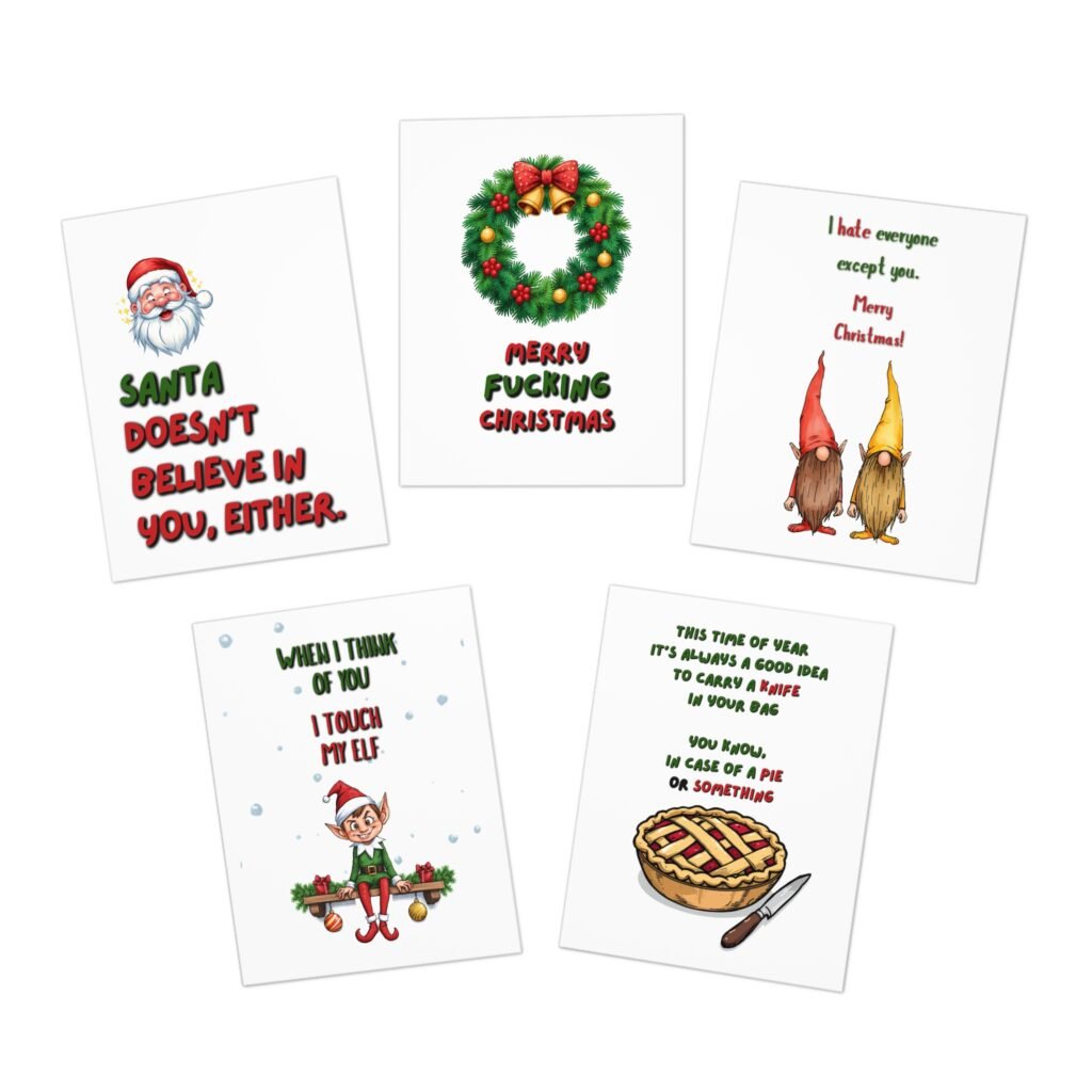 Naught Christmas Cards