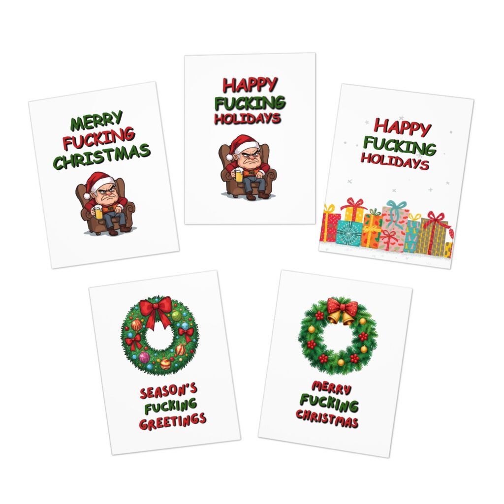 #7 Naughty Christmas Cards 5-Pack