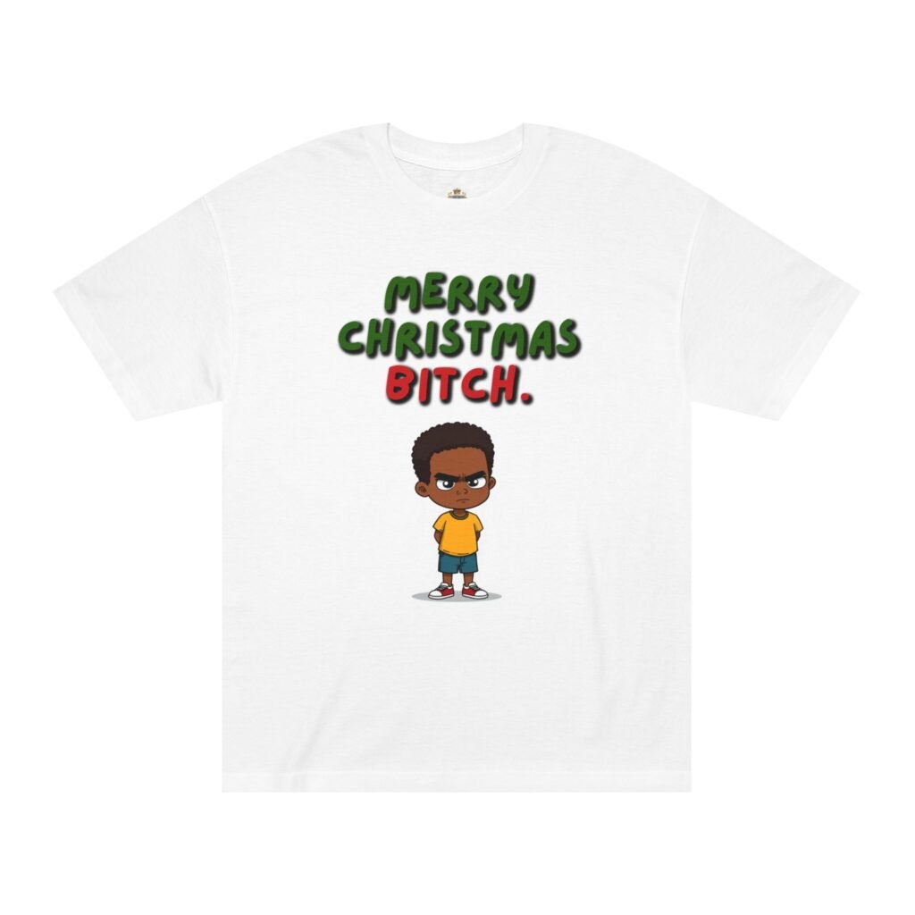 Merry Christmas Bitch Tee — Funny Holiday Graphic T‑Shirt