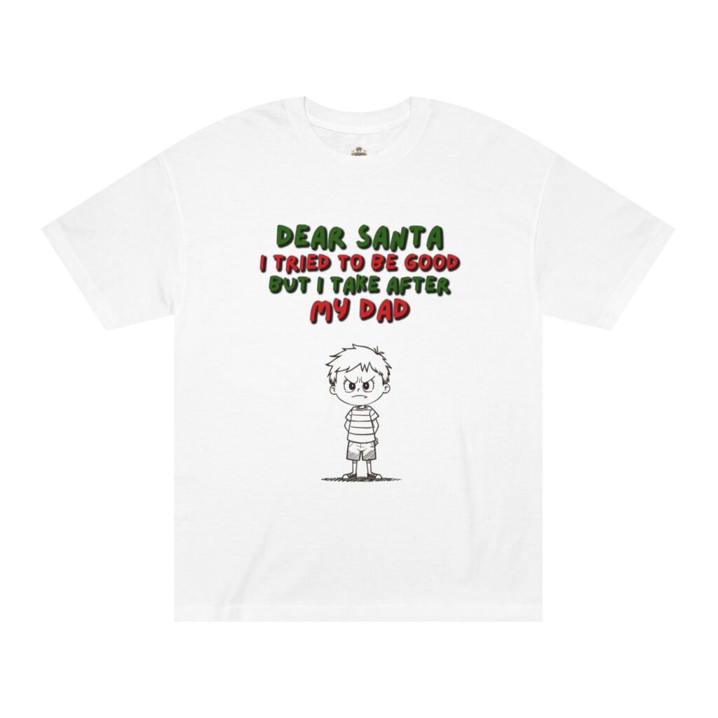 Dear Santa I Tried To Be Good Tee - Funny Kids Christmas Shirt
