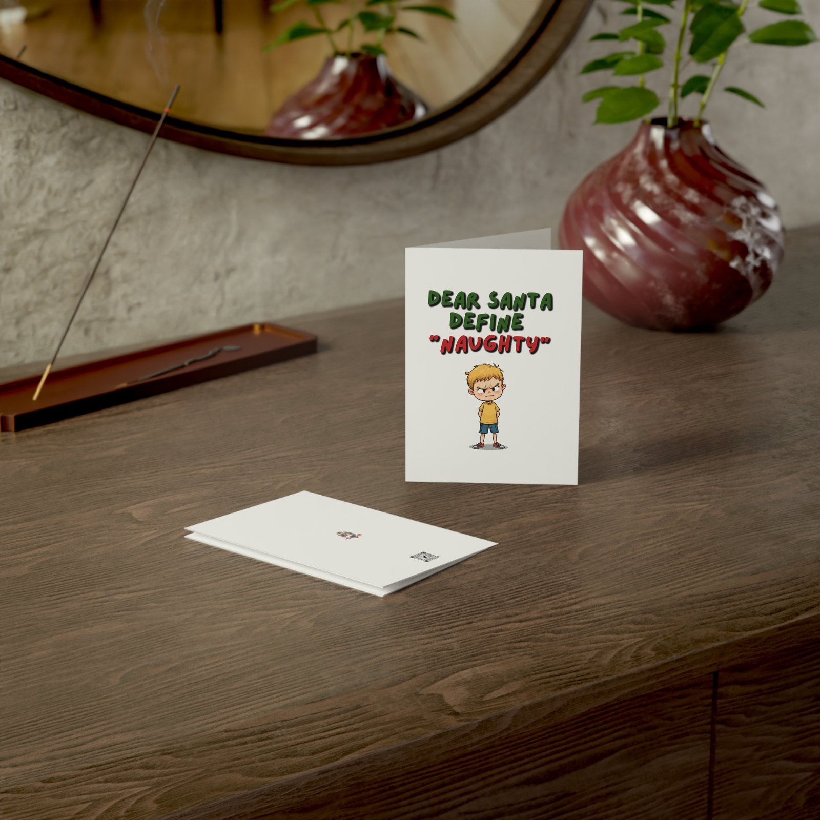 Funny Christmas Greeting Card - "Dear Santa Define 'Naughty'" Holiday Card for Kids & Family (1/10/30) - Image 10