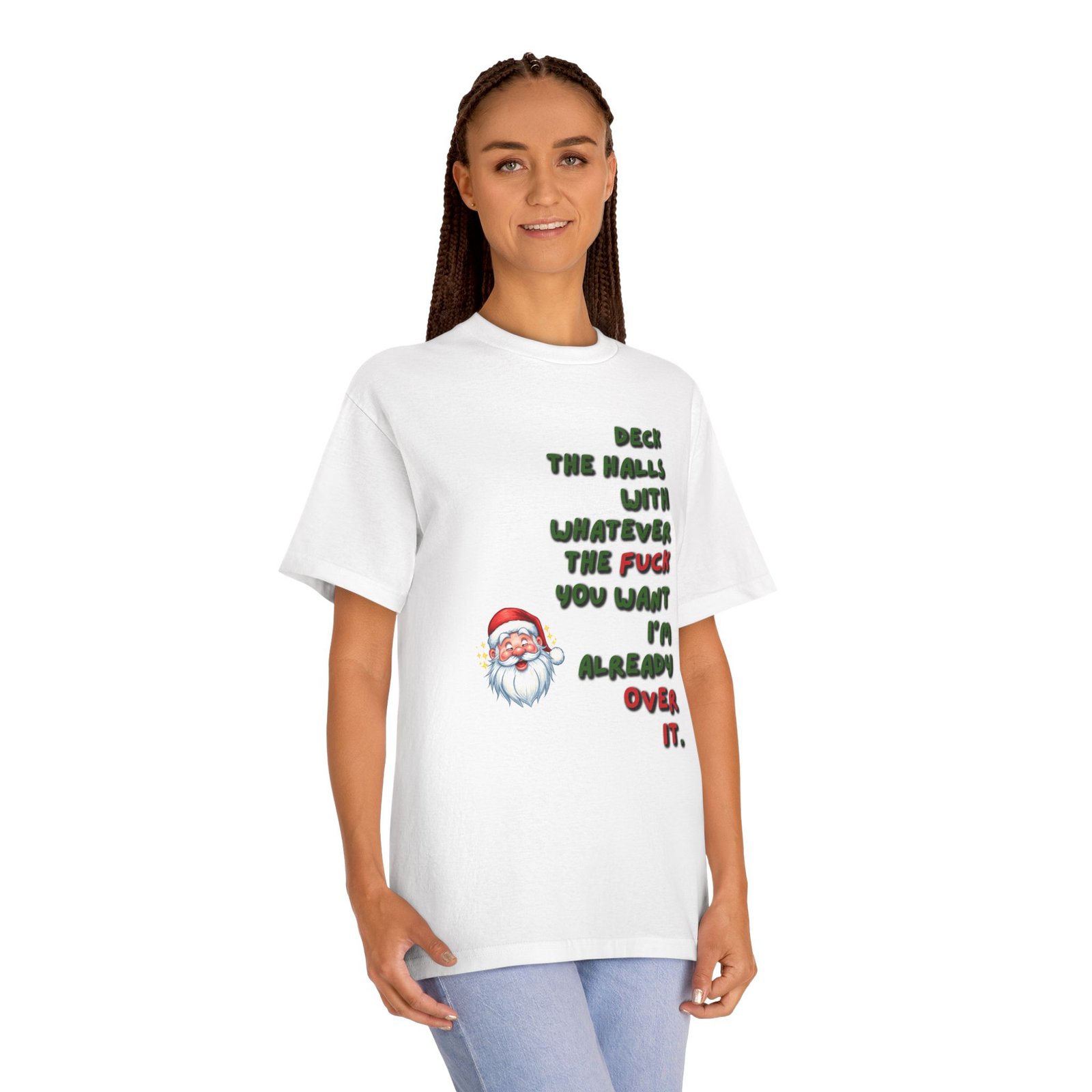 Funny Christmas Tee — "Deck the Halls with Whatever the F*** You Want" Holiday Shirt - Image 3