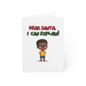 Funny "Dear Santa, I Can Explain!" Christmas Greeting Card