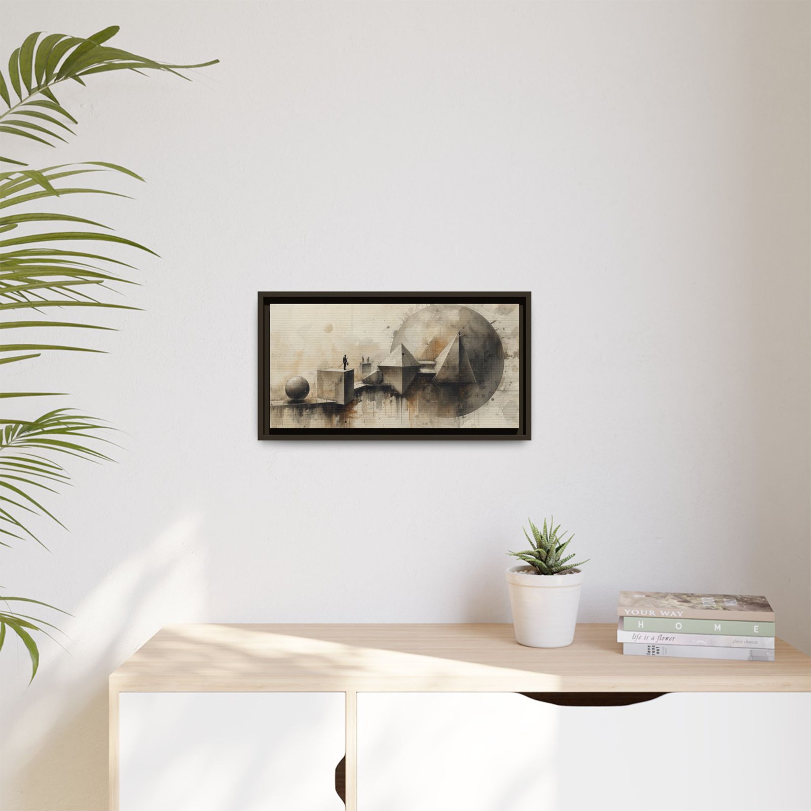 Abstract Geometric Matte Canvas FRAMED 20x10" - Image 15
