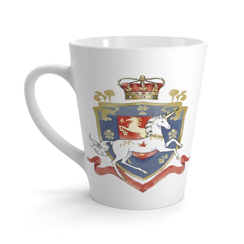 Haus Of Legends Unicorn Crest Latte Mug