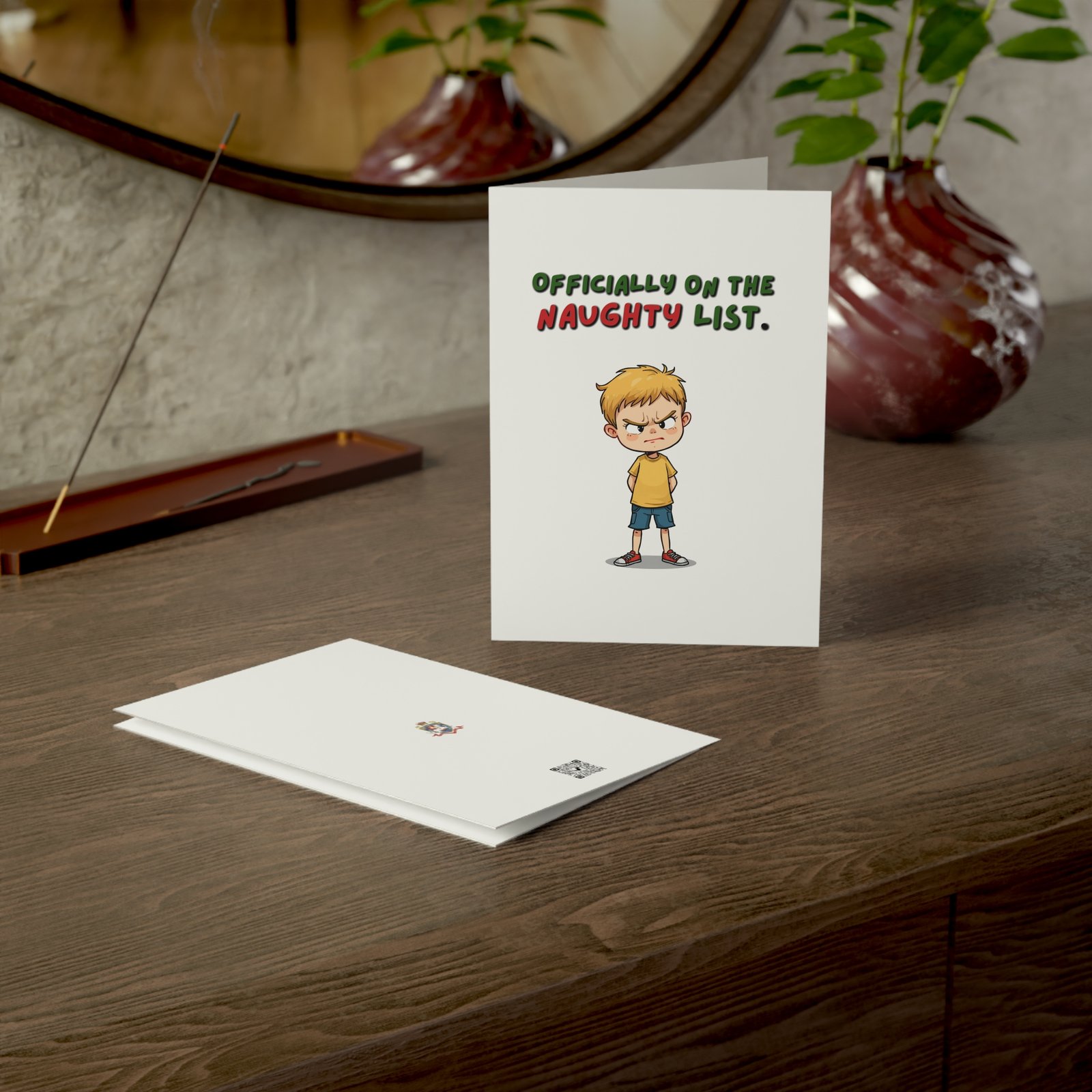 Funny Naughty List Christmas Card — "Officially on the Naughty List" Holiday Greeting Card - Image 5