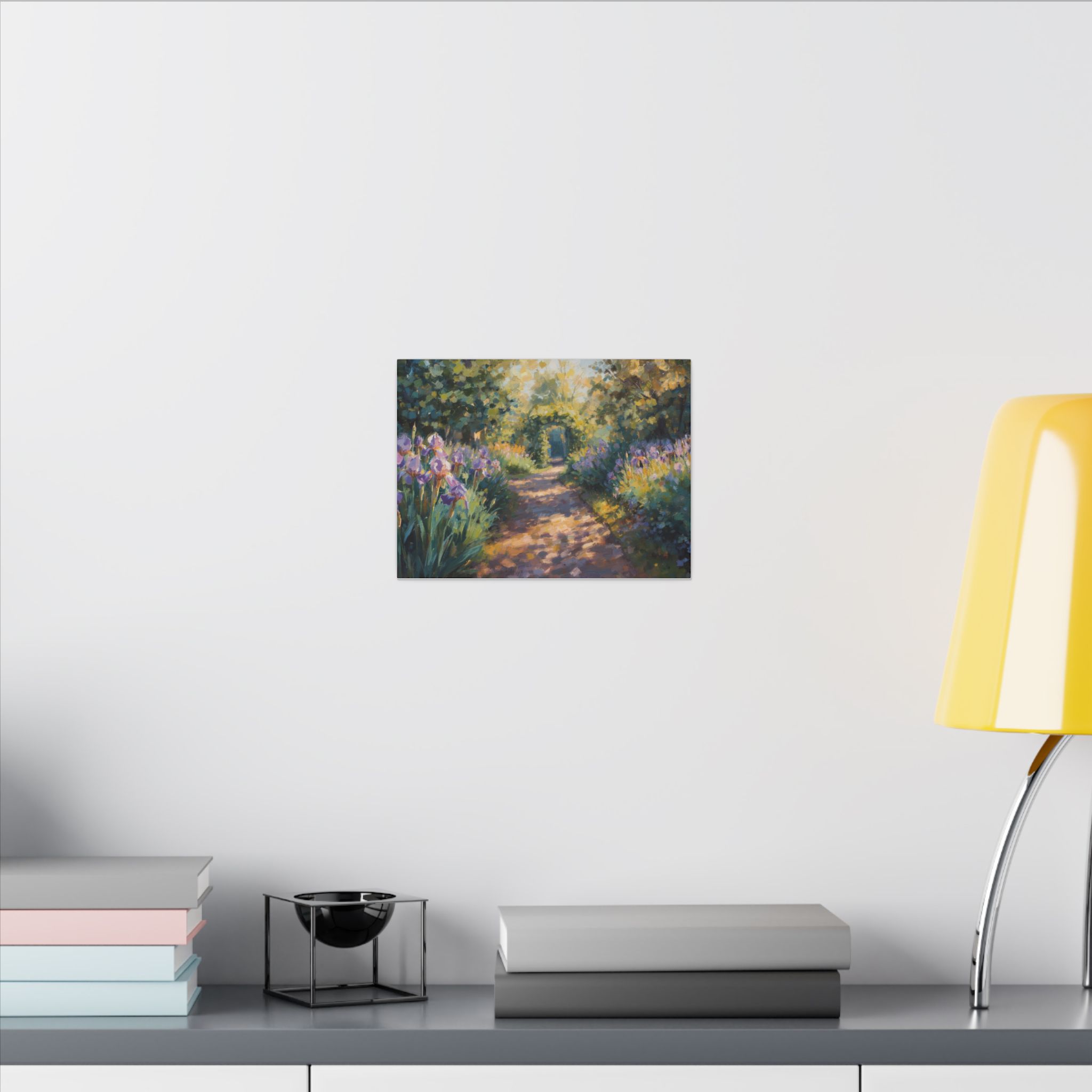 12 x 9 garden path canvas print