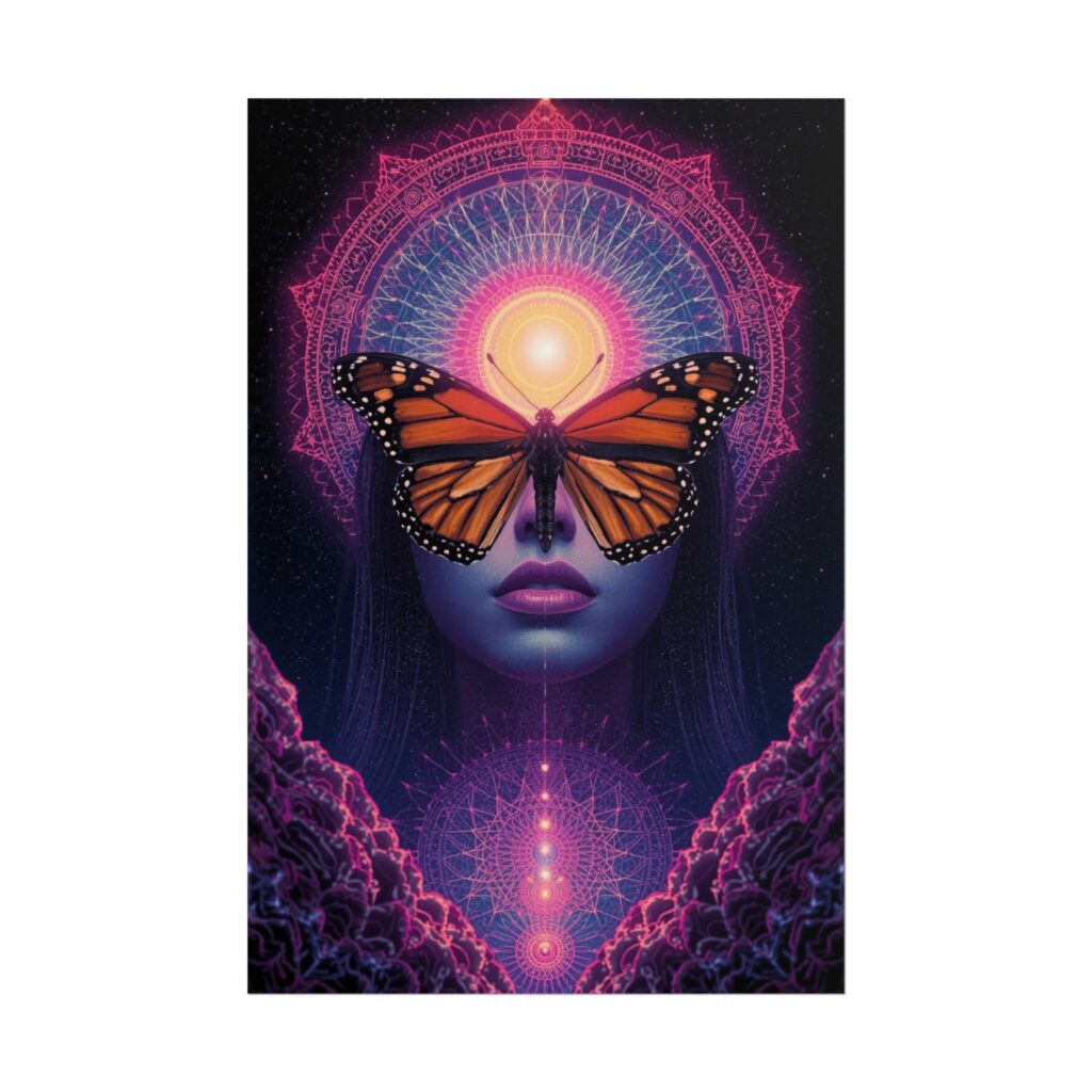 Psychedelic Monarch Butterfly