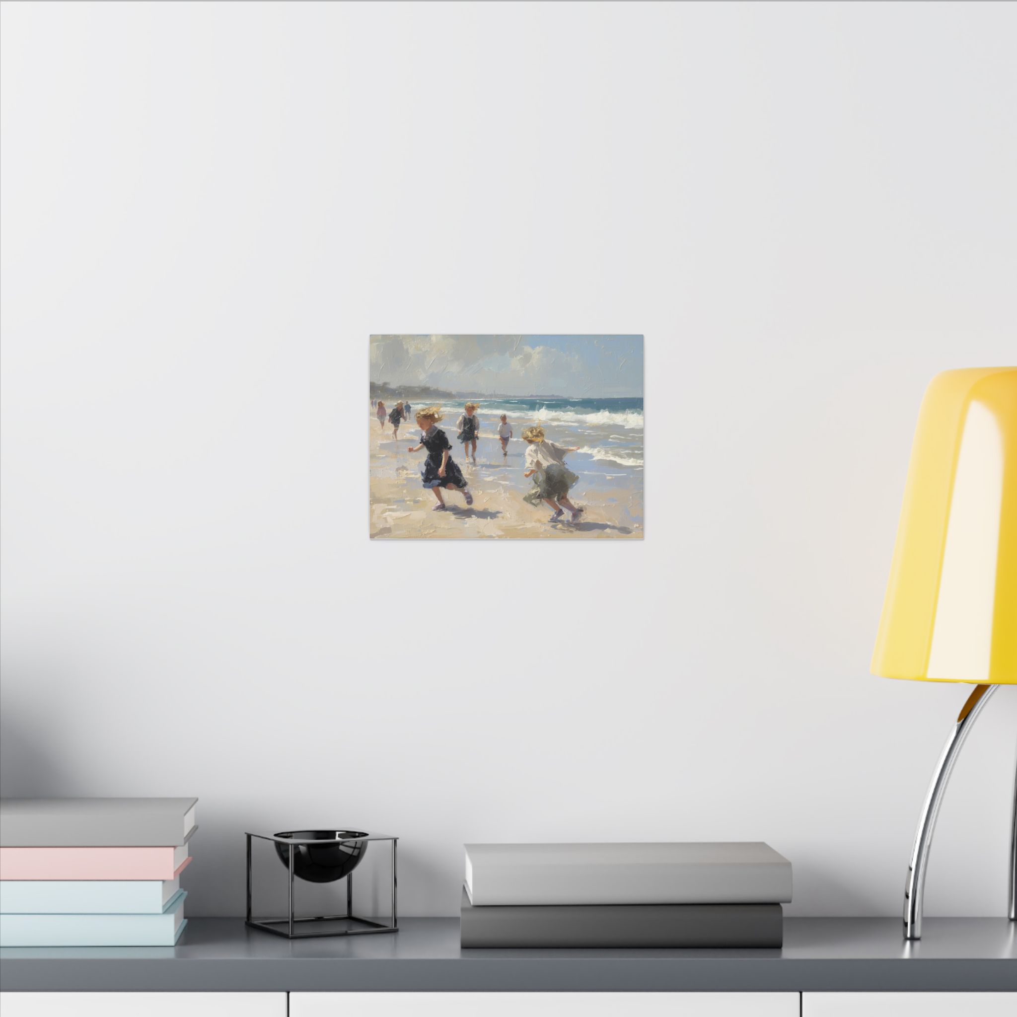Impressionist, Beach Day, Matte Canvas 12x9" - Image 4