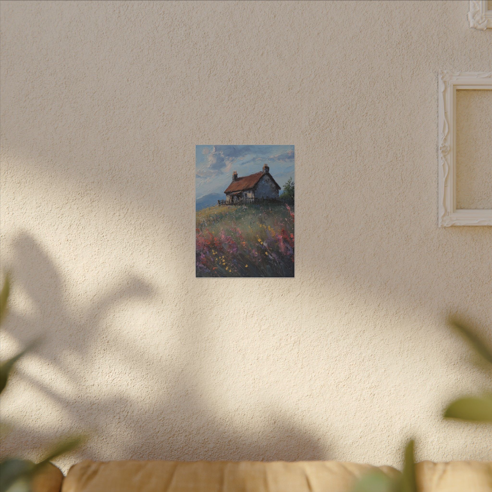 Country cottage landscape wall art