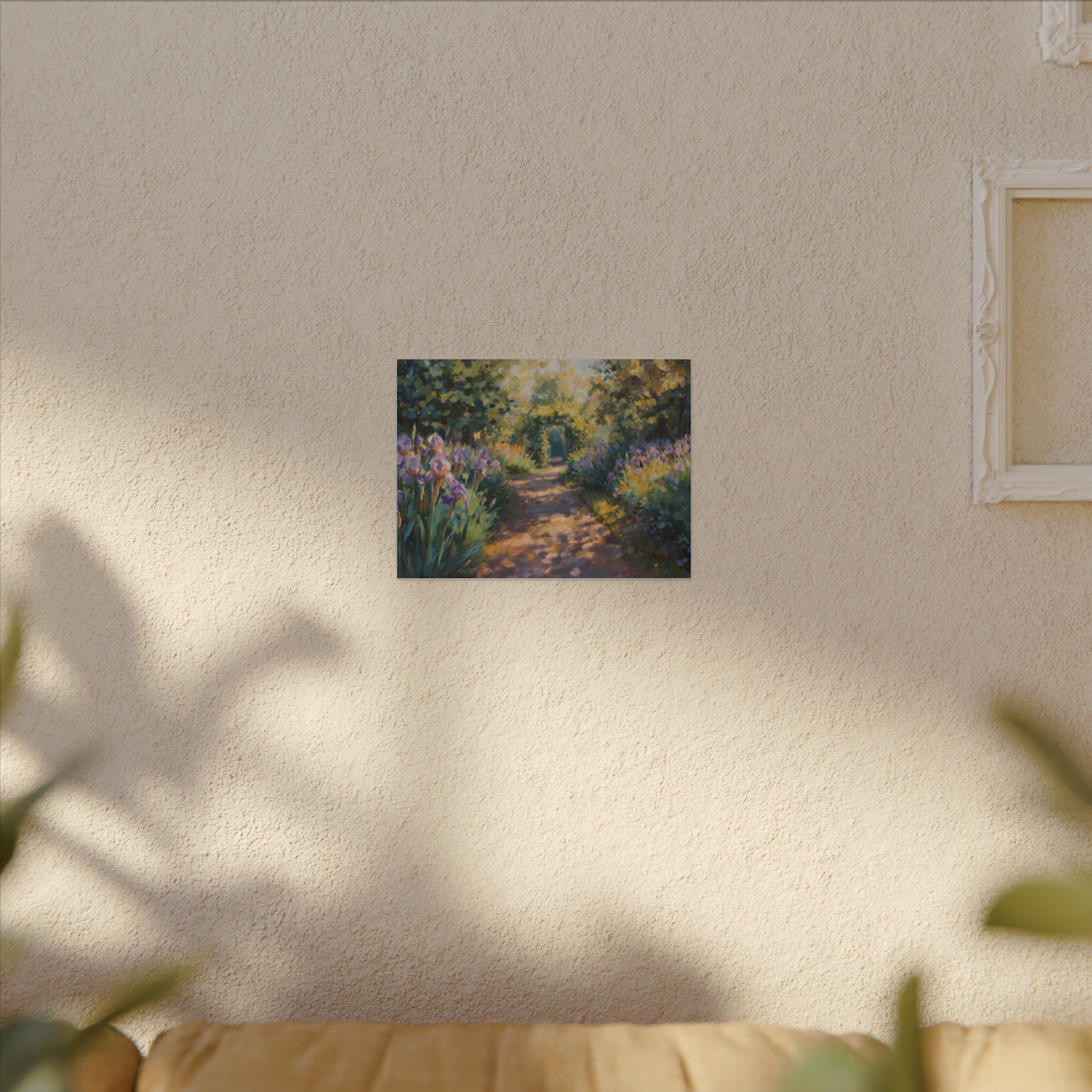 Dappled floral garden landscape wall art