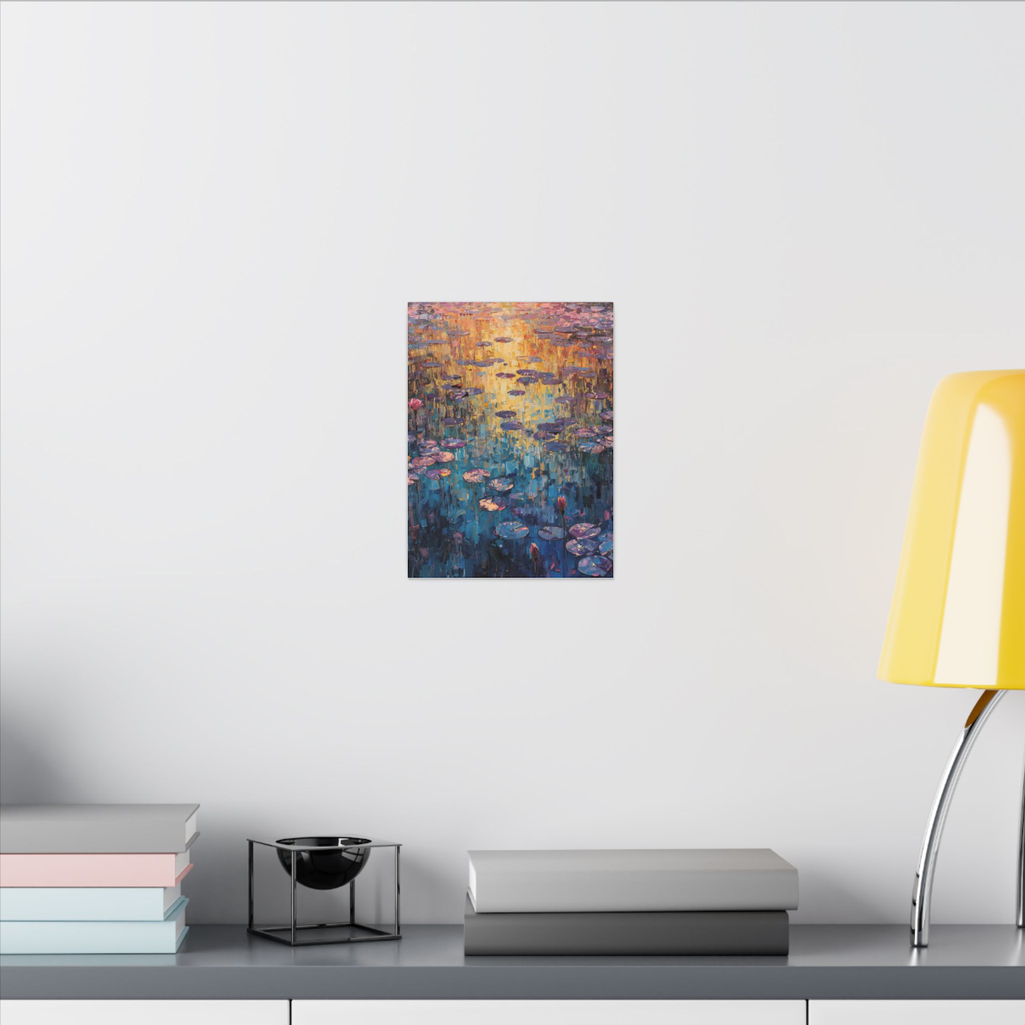 9 x 12 water lilies canvas print